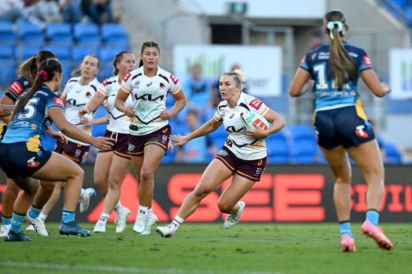 Bree Spreadborough in action for the Roosters.