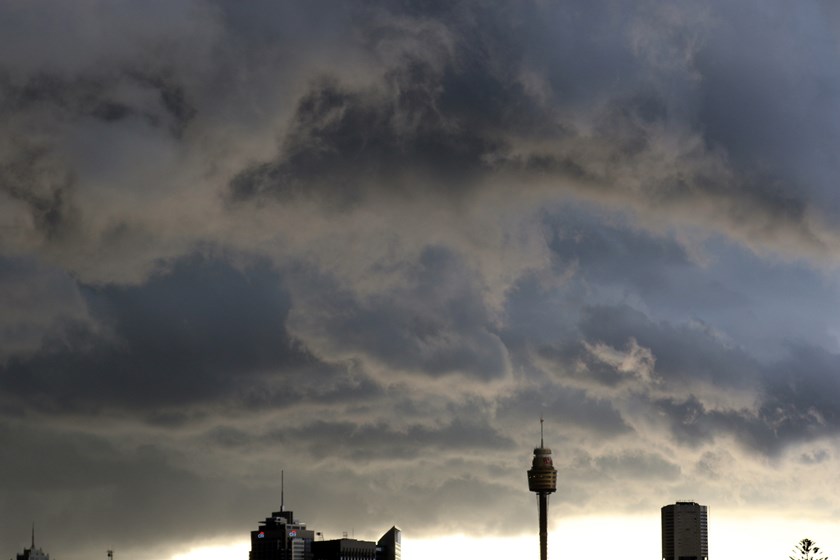 Dark storm clouds rolled in over Allianz Stadium as kickoff approached.