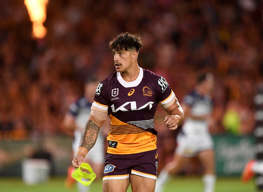 Kotoni Staggs in action during the Pre-Season Challenge.