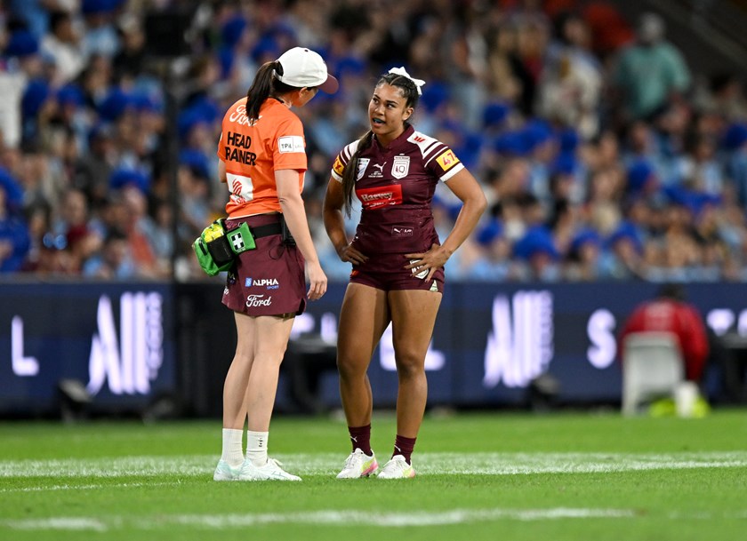 Jasmine Peters has her State of Origin debut cut short after failing her HIA.