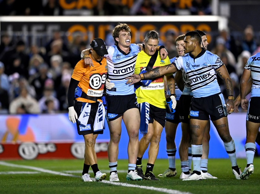 Sharks forward Jesse Colquhoun was devastated when he tore his ACL in his comeback match last season. 