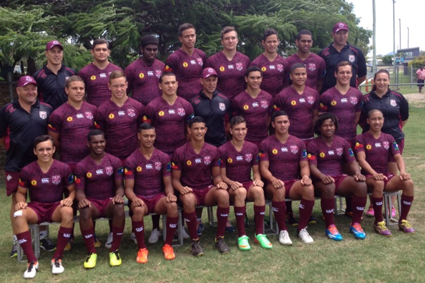 The Queensland Under 16 Murri side of 2014 featuring a young Reuben Cotter.