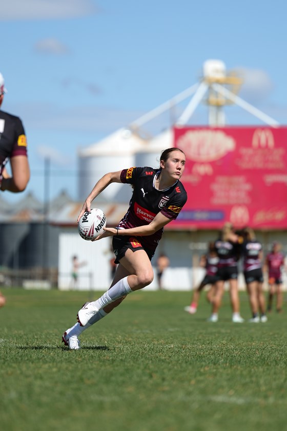 Tamika Upton at Maroons training.