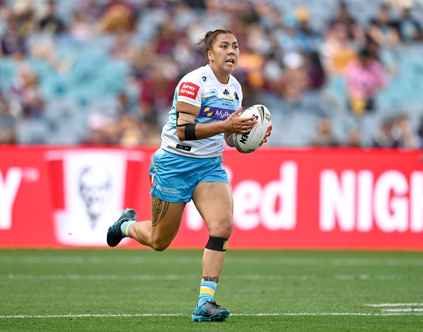 Shannon Mato was a strong performer up front for the Titans.