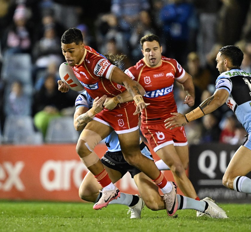 Tevita Naufahu made his debut against the Sharks in Round 19.