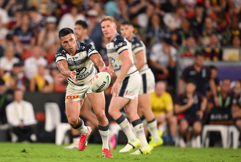 Soni Luke in action in Round 6 against Brisbane.