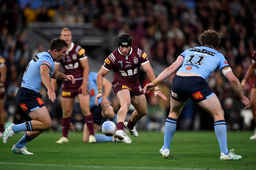 Harry Grant in action during the 2024 Origin series.
