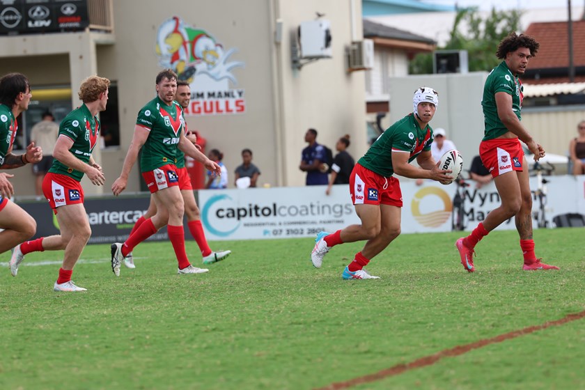 Cameron Bukowski in action for Wynnum Manly Seagulls in 2026.
