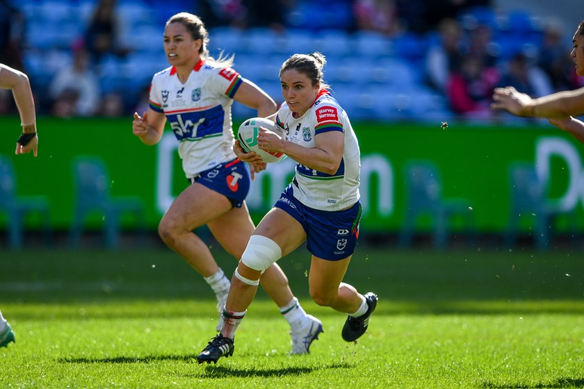 Michaela Brake in her NRLW debut against the Roosters in Round 1.