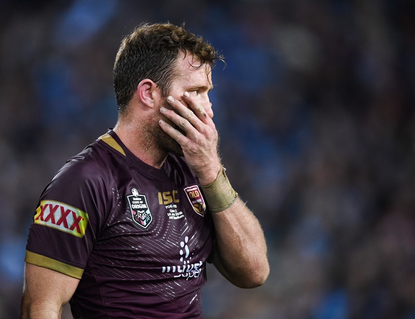 A dejected Gavin Cooper after Origin II.