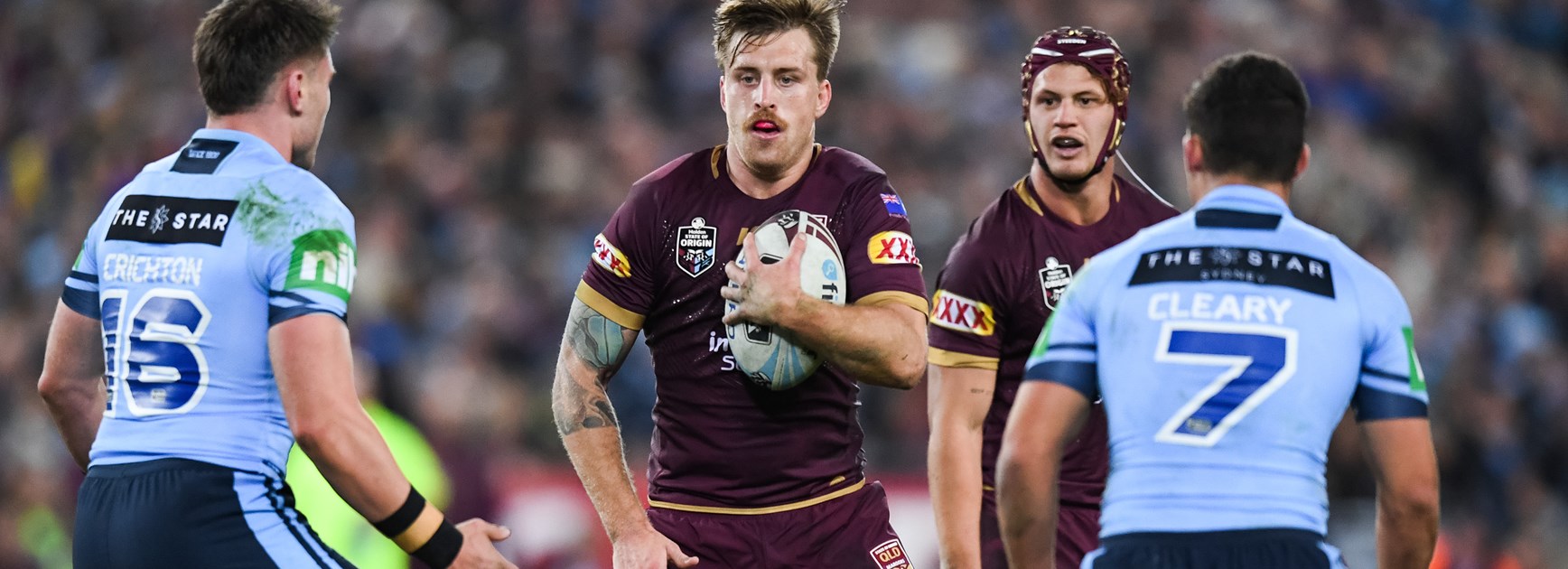 Maroons five-eighth Cameron Munster.