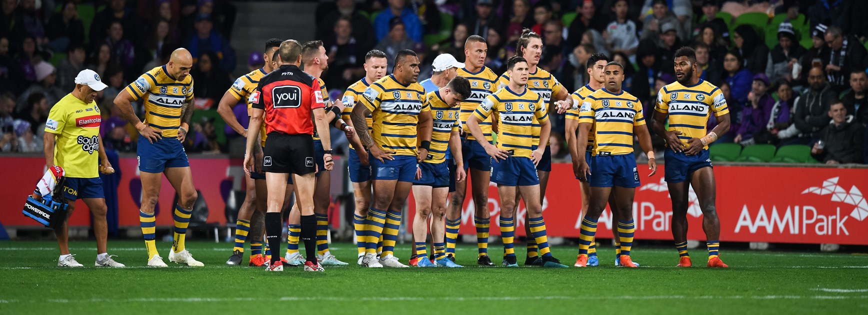 The dejected Parramatta Eels.