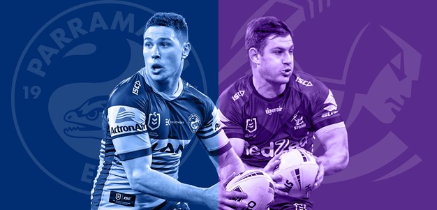 Eels v Storm: Vunivalu, Finucane, Hughes all out