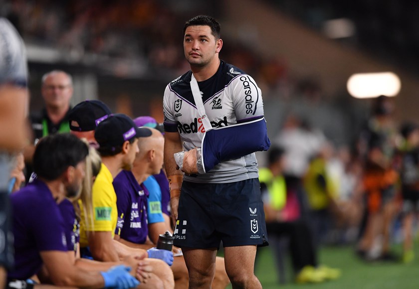 Brandon Smith suffered a suspected broken hand