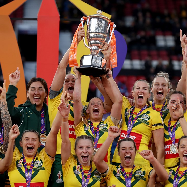 Brigginshaw brilliant as Jillaroos record World Cup three-peat