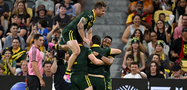 Kangaroos flex their muscle to slide past Samoa in opener
