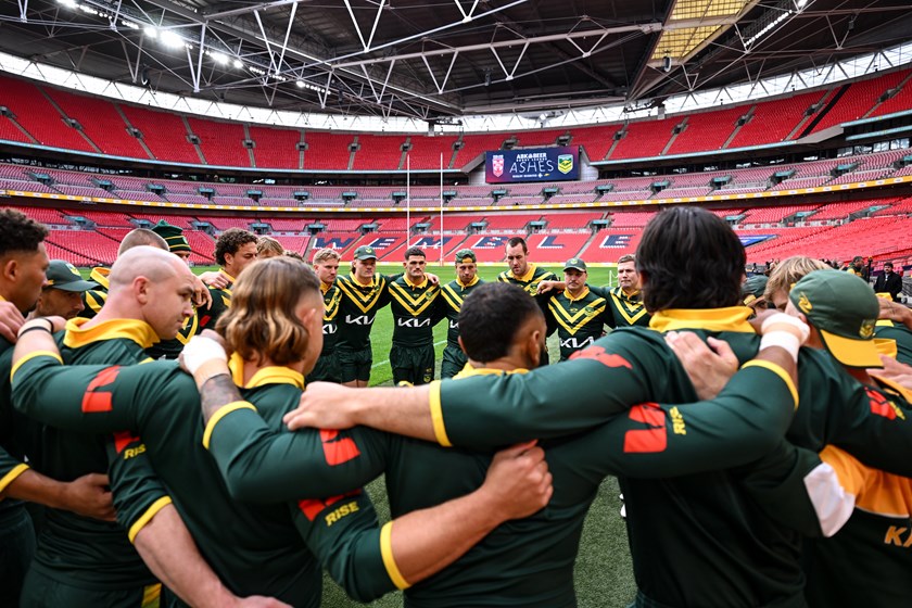 Steely focus for the green and gold ahead of the first Ashes Test.