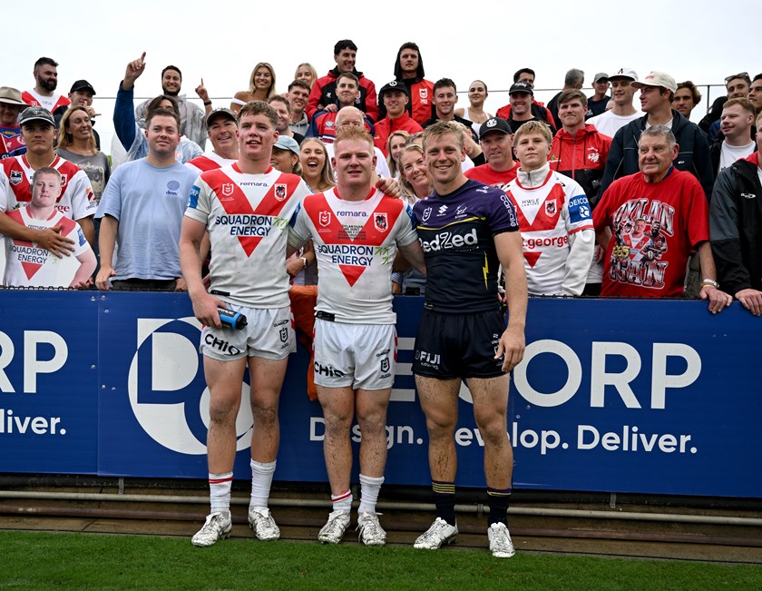 Gerringong products Dylan Egan, Hamish Stewart and Tyran Wishart.