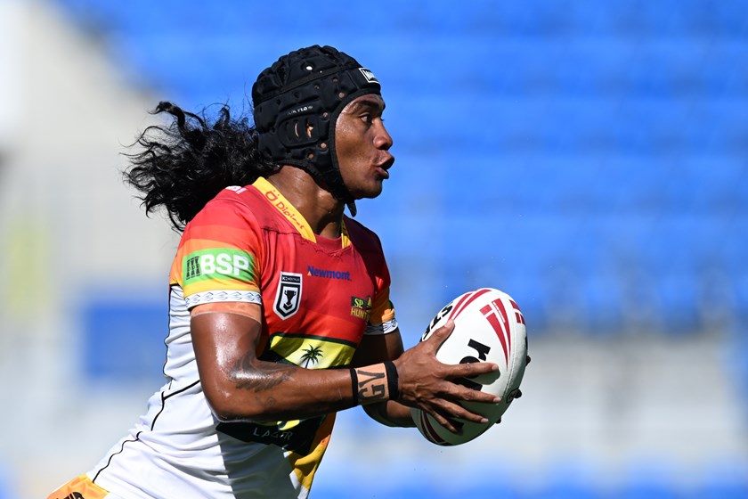 Gairo Voro couldn't speak English or Tok Pisin when he joined the Hunters in 2024 but the boom playmaker overcame language barriers to have a breakout season this year. 