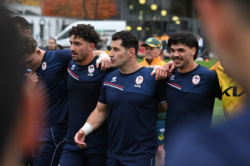French players spent two days in camp with the Kangaroos.