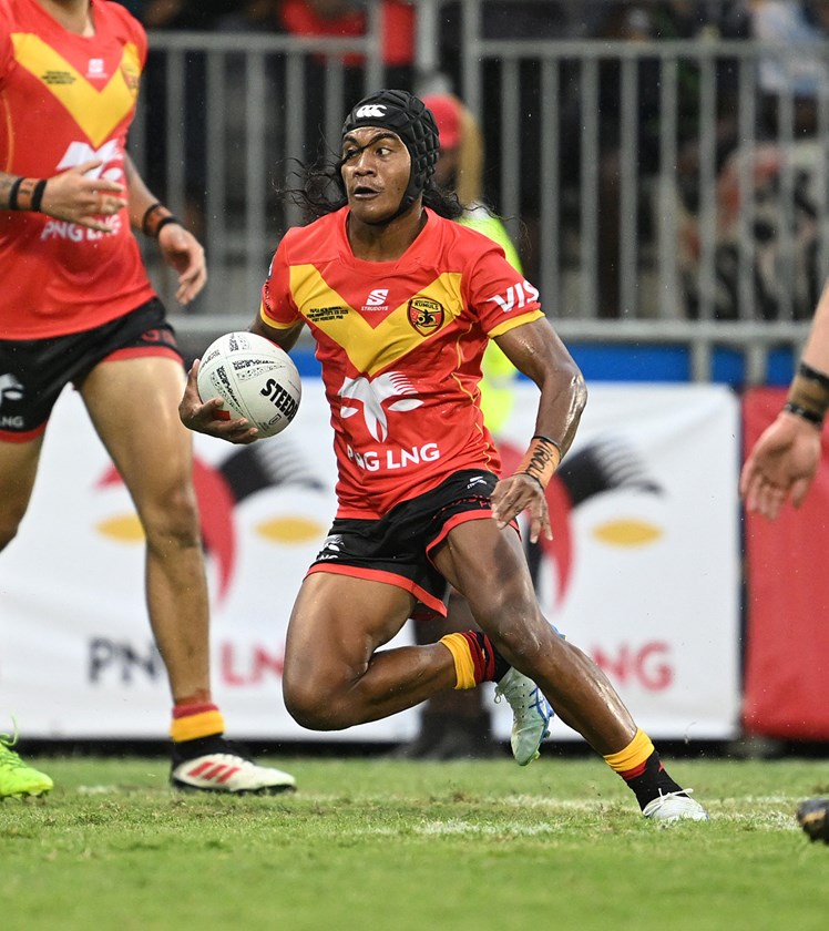 PNG's Jahrome Luai lookalike Gairo Voro is set to be a future star for the Kumuls and Chiefs. 