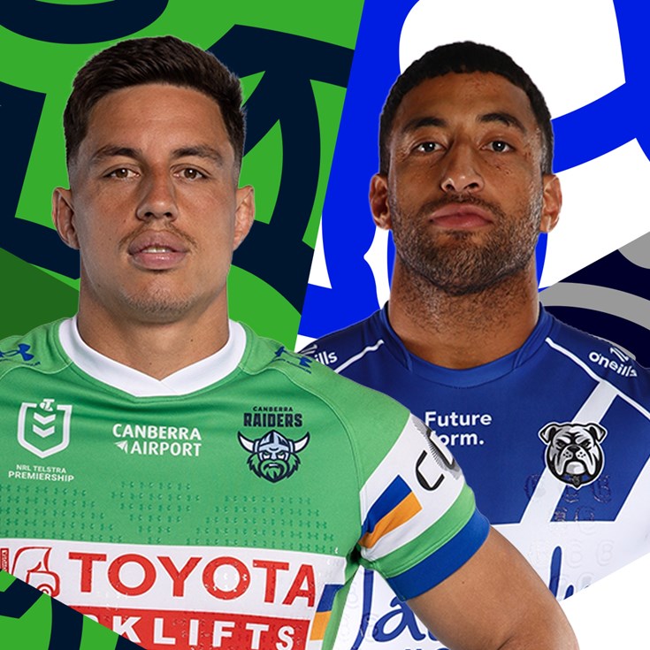 Raiders v Bulldogs: Papalii returns to the pack; Tuala set for centre