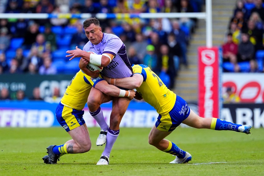 Former Titans forward Jai Whitbread in action against Leeds last season.