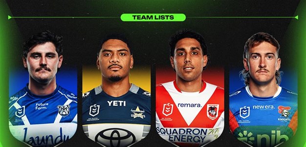 Pre-Season Challenge Team Lists: Round 1