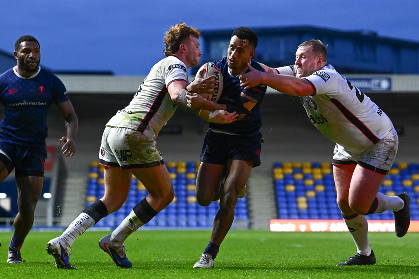 Kumuls fullback Morea Morea overcame a nervous first half to star for London in his UK debut.