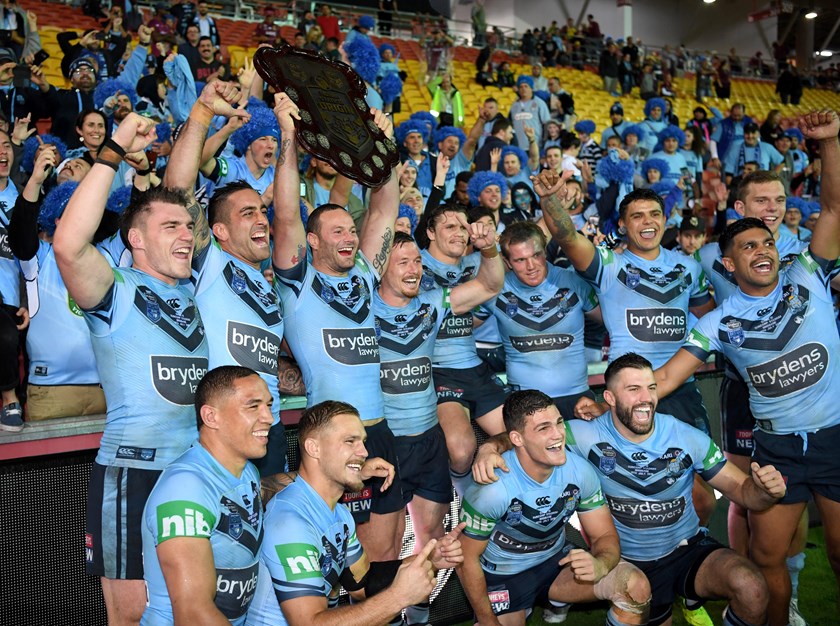 The 2018 Origin-winning Blues side.